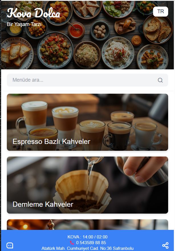 Dijital Menü